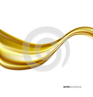 Engine oil wave isolated