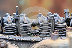 Engine of an old car