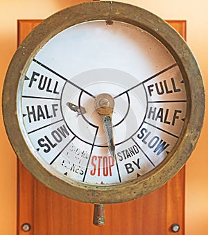 Engine order telegraph.