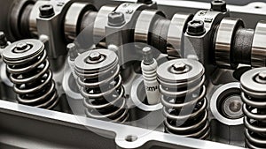 Engine part emphasizing functionality and intricate engineering