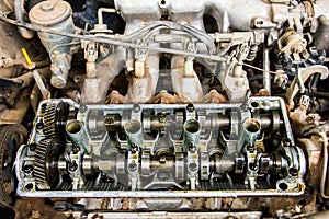 Engine parts headers pistons