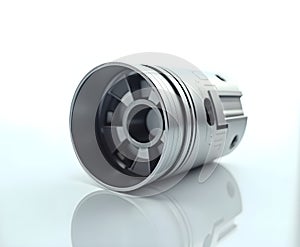 Engine Piston Isolated on White