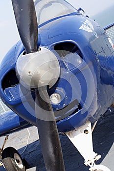 Engine and propeller of plane