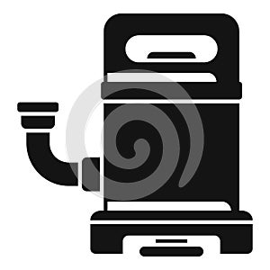 Engine pump icon simple vector. Motor system