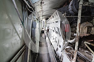 Engine room of a locomotive