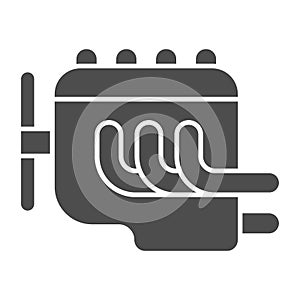 Engine solid icon. Car motor vector illustration isolated on white. Car part glyph style design, designed for web and