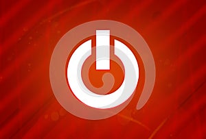 Engine Start icon isolated on abstract red gradient magnificence background