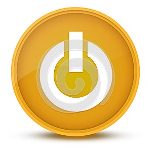 Engine Start luxurious glossy yellow round button abstract