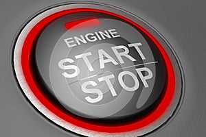 Engine start stop button isolated