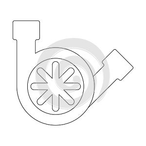 Engine turbo icon