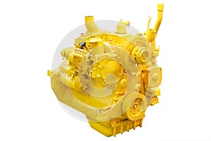 engine under the white background