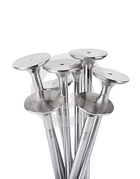 Engine Valves on white
