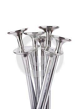 Engine Valves on white