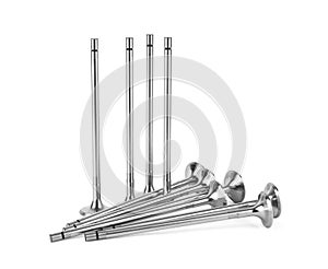 Engine Valves on white