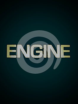 Engine word sign spell name logo colour.3