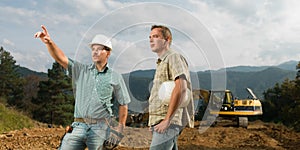 Engineer and architect at work