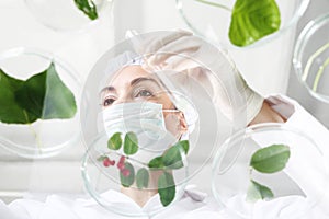 Engineer biotechnologist at work