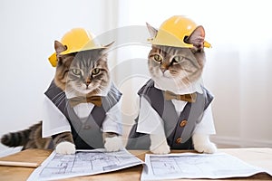 Engineer Cat, Kitty Builders, Pet Architectures