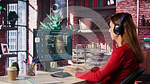 IT engineer at desk generating code algorithm with AI powered chat