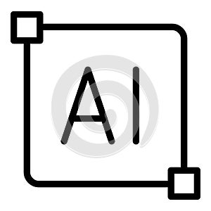 Engineer documentation icon, outline style
