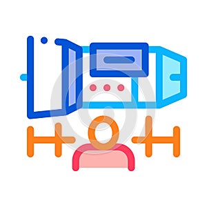 Engineer Engine Icon Vector Outline Illustration