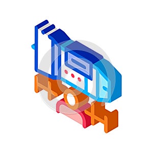 Engineer Engine isometric icon vector illustration