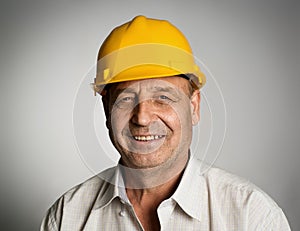 Engineer in helmet