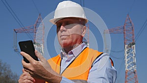 Engineer Image Maintenance Job text Using Cell Phone