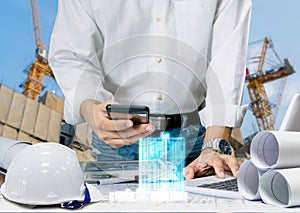 Engineer industry for the design of the sheet plan display technology building