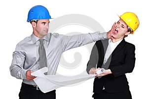 Engineer jealous of his colleague