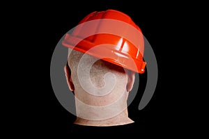 Engineer or manual worker man in safety hardhat