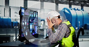 Engineer Operators Using Scada System photo