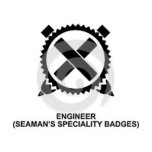 Engineer seaman badge rank icon. Element of Germany army rank icon