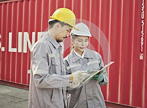 Engineer team discuss problems and taking a note sharing idea