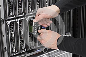 IT Consultant Replace Hard Drive Blade Server