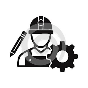 Engineer  Vector Icon which can easily modify or edit