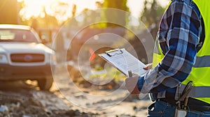 The Engineer with Clipboard. AI generated