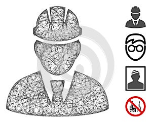 Engineer Web Vector Mesh Illustration