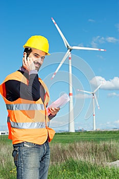 Engineer in Wind Turbine Power Generator Station