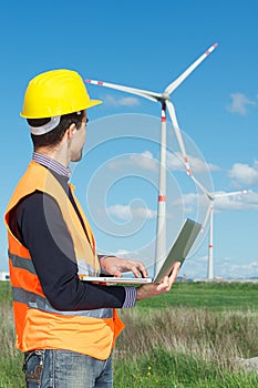 Engineer in Wind Turbine Power Generator Station