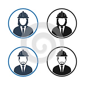 Engineer, Worker Icon Set.