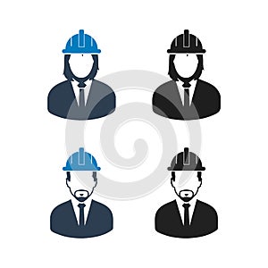 Engineer, Worker Icon Set.