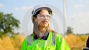 Engineer working with confident. Worker outdoor working. Mega project construction.