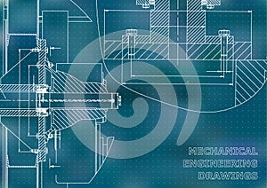 Engineering backgrounds. Mechanical engineering drawing