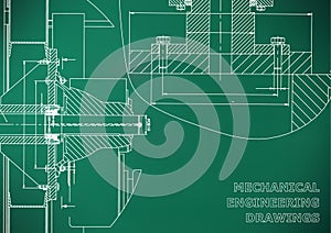 Engineering backgrounds. Mechanical engineering drawing