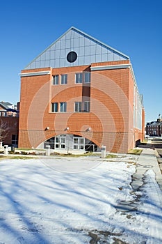 Engineering Building on the campus of a historical