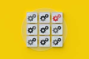 Engineering concept. Product defect. Fault testing. Critical breakdown. Serious problem. Deviation from technology