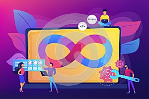 IT engineering concept vector illustration