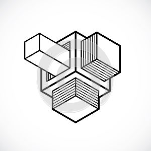 Engineering construction, abstract vector.