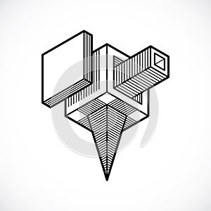 Engineering construction, abstract vector.